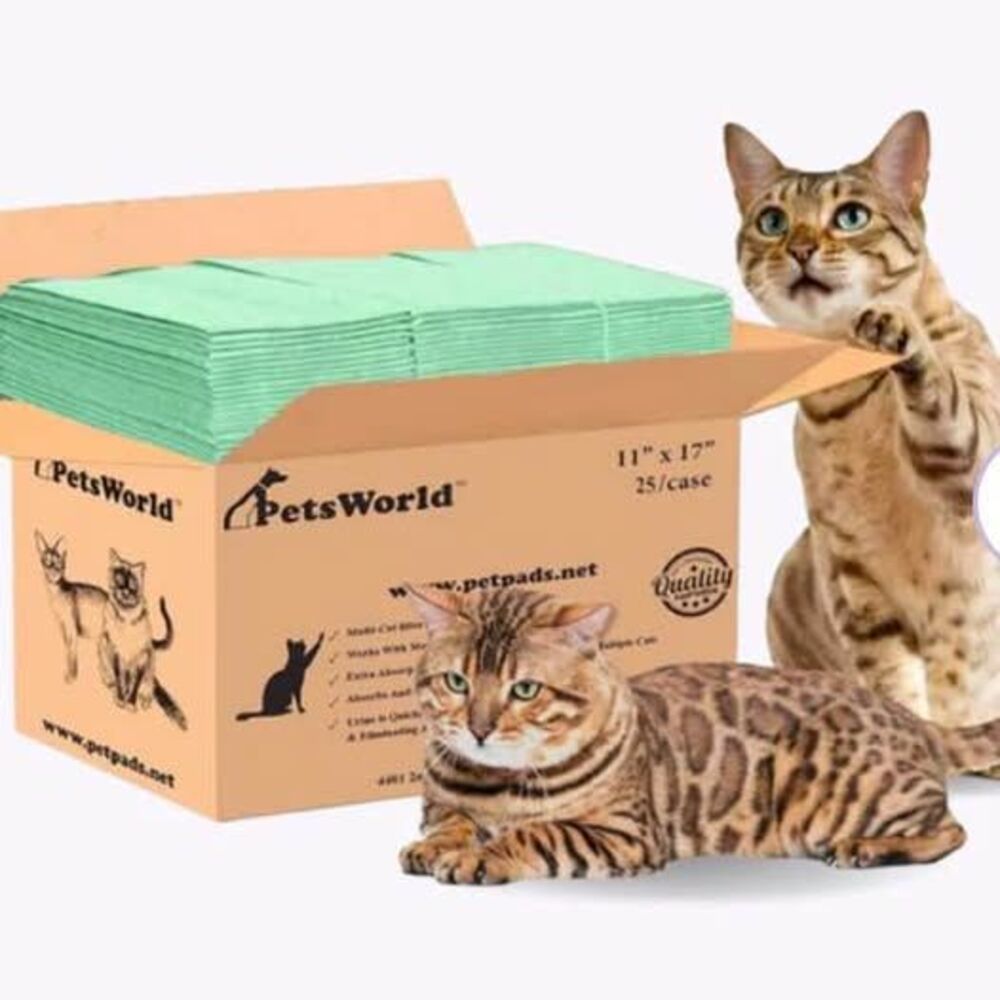 PetsWorld Multi Cat Litter Pads for Litter Box